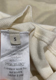 CELINE Cream Beige Silk & Cotton Knit Sleeveless Layered Camisole Tank Vest Top