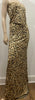 MELISSA ODABASH Beige Black Modal Leopard Animal Print Long Length Maxi Dress M