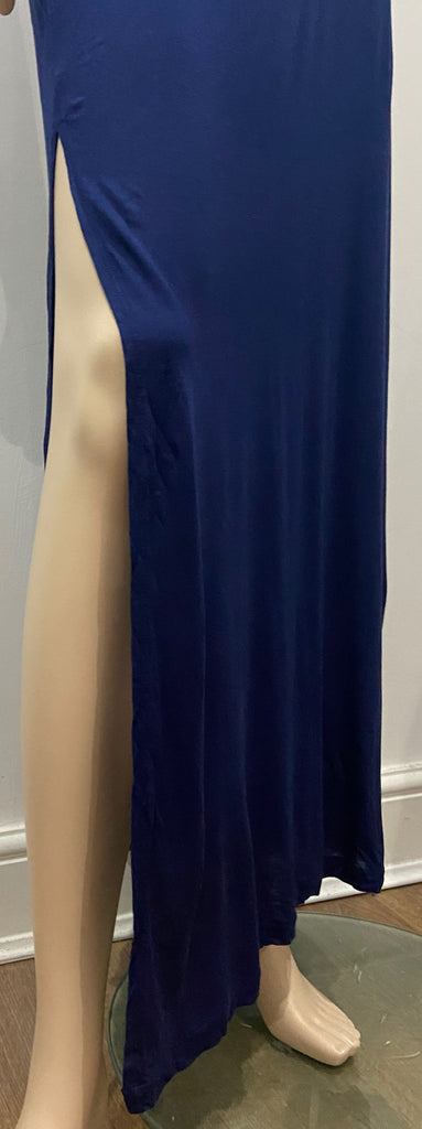 HEIDI KLEIN Blue Bandeau Strapless Sleeveless Long Resort Wear Maxi Dress 2/M