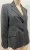 PINK THOMAS PINK Grey Brown 100% Wool Herringbone Lined Blazer Jacket UK14 US10