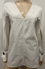 3.1 PHILLIP LIM White 100% Cotton V Neck Tie Rear Long Sleeve Blouse Shirt Top