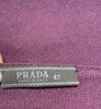 PRADA Plum Purple 100% Cashmere Round Neck Long Sleeve Cardigan Top 42 UK10