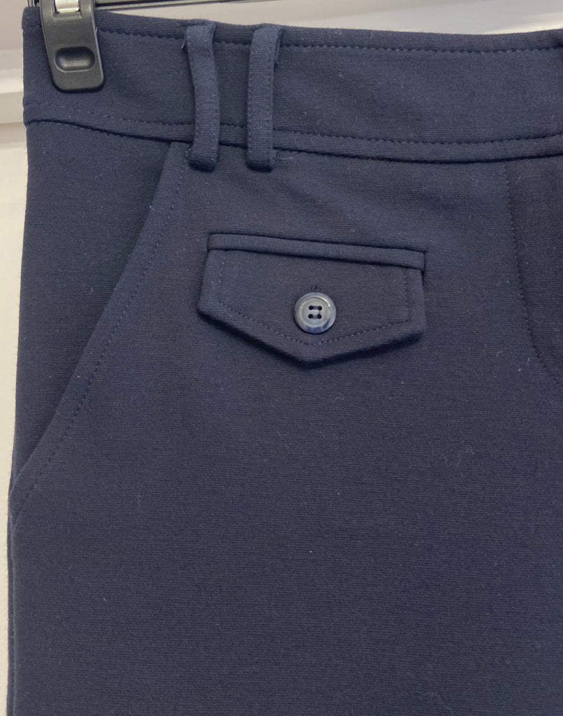 DIANE VON FURSTENBERG Navy Blue Long Length Straight Slim Casual Shorts 6 UK10