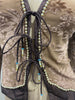 VOYAGE INVEST IN THE ORIGINAL Vintage Brown Floral Velvet Pearl Detail Cardigan
