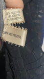 VOYAGE INVEST IN THE ORIGINAL Vintage Grey Black Velvet Sheer Detail Cardigan M
