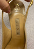 GINA Beige Real Leather Peep Toe Sling Back Ankle Strap Sandals Shoes UK6 39 NEW